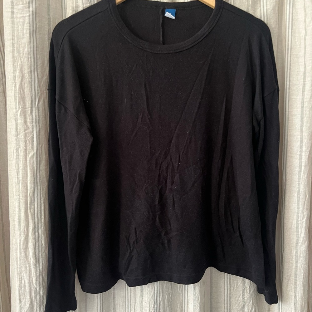 Old Navy Black Long Sleeve Top